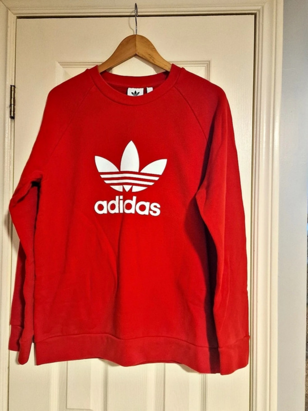 adidas Adicolor Classics Trefoil Crewneck Sweatshirt Red Medium